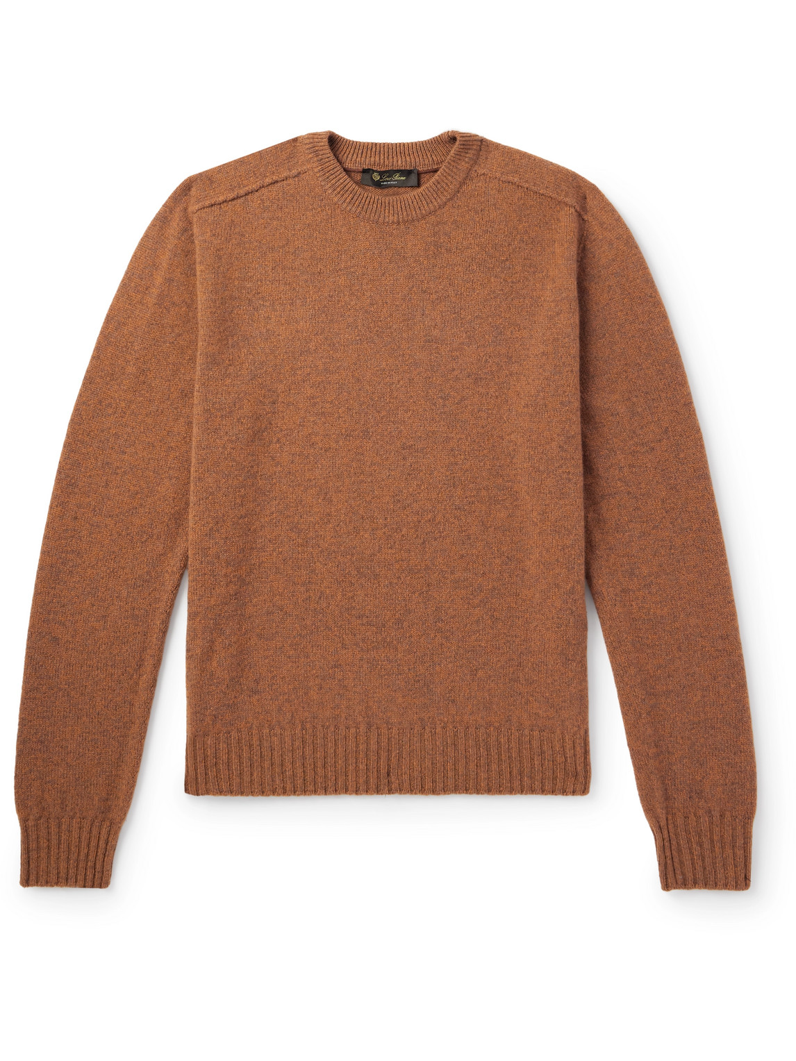Loro Piana Mastallone Wool Sweater In Orange
