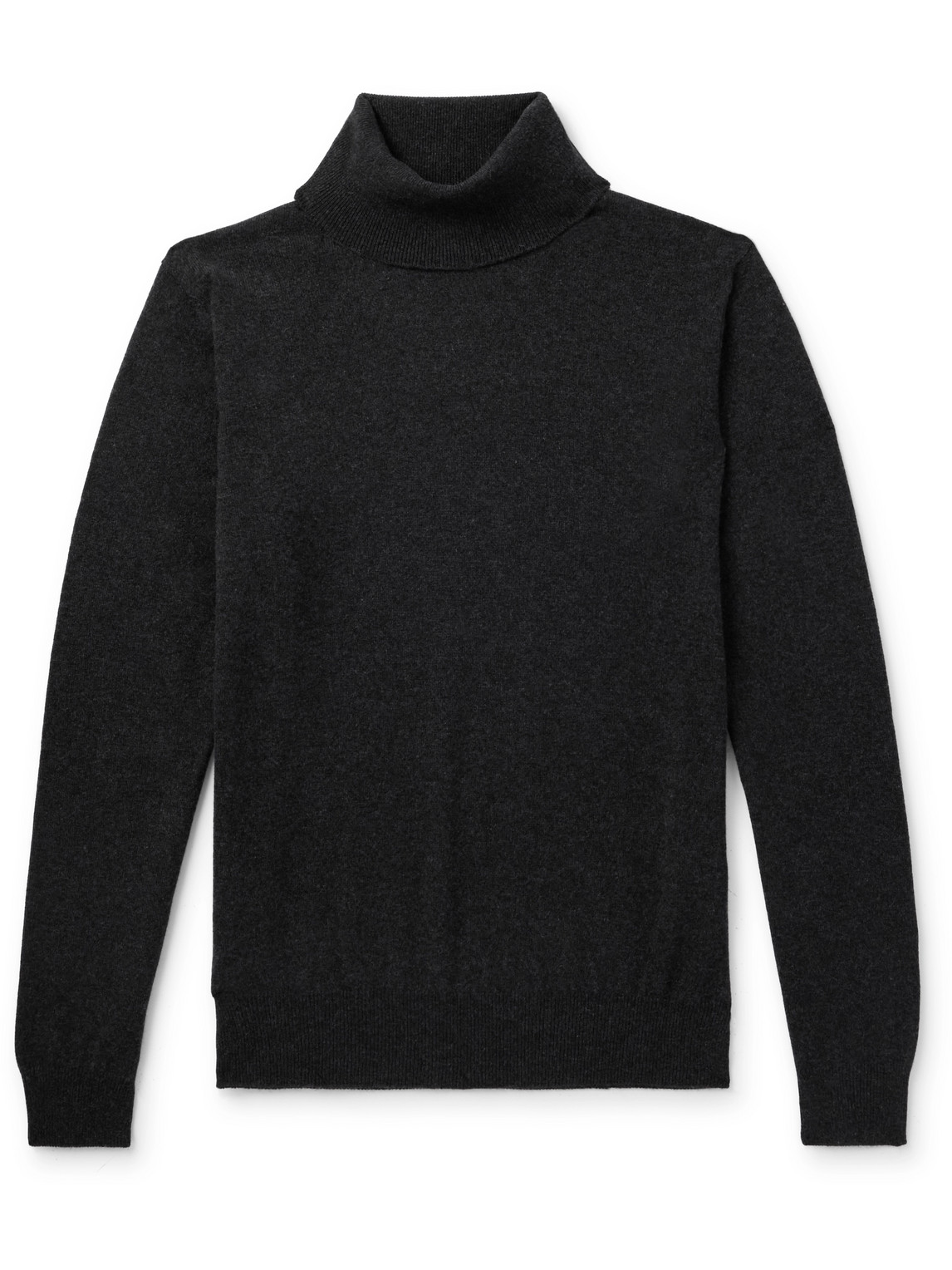 Loro Piana Cashmere Rollneck Sweater In Gray