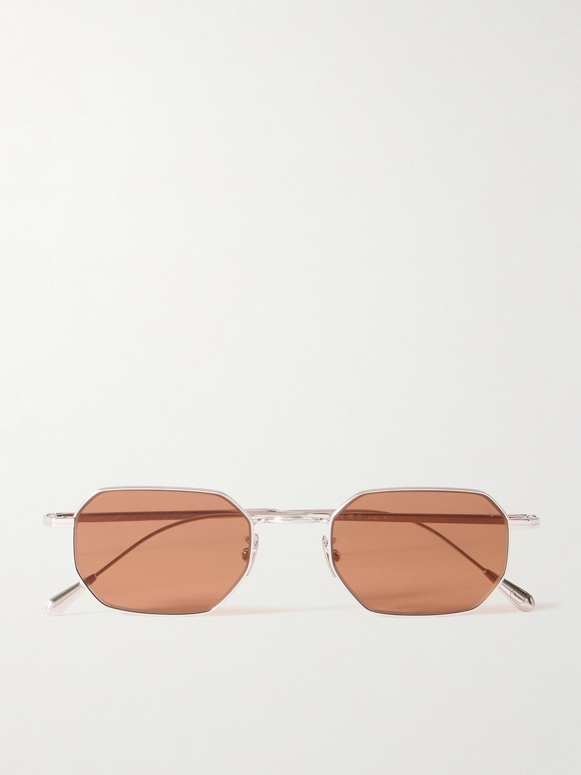 Cutler and Gross 0005 Round-Frame Rhodium Sunglasses - Men