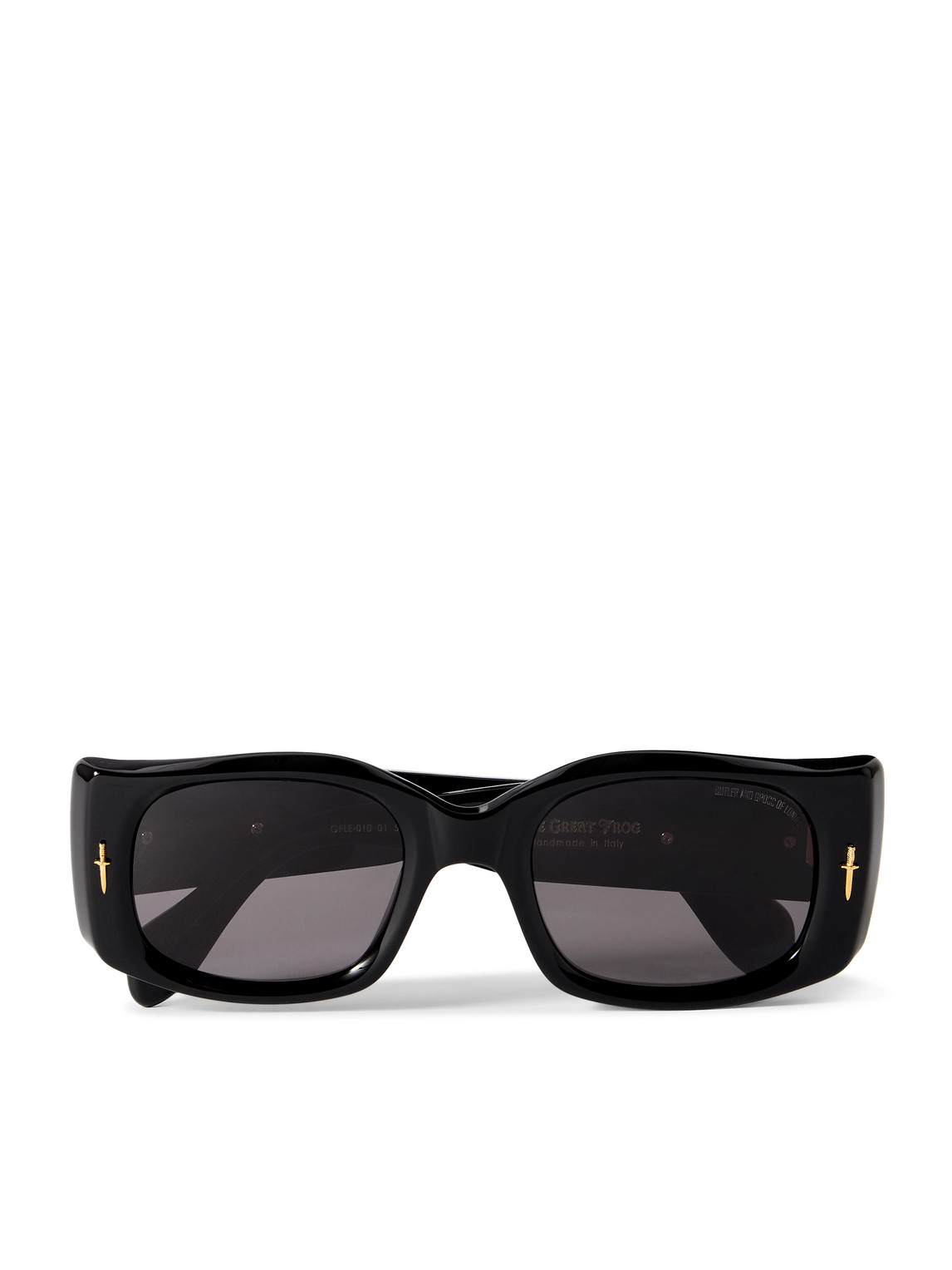 Cutler And Gross The Great Frog 010-10 Rectangle-frame Acetate Sunglasses In Black