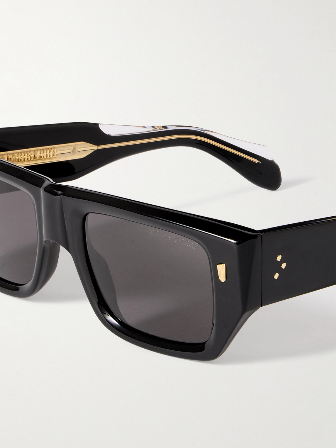 Cutler And Gross 1413 D-frame Acetate Sunglasses In Black
