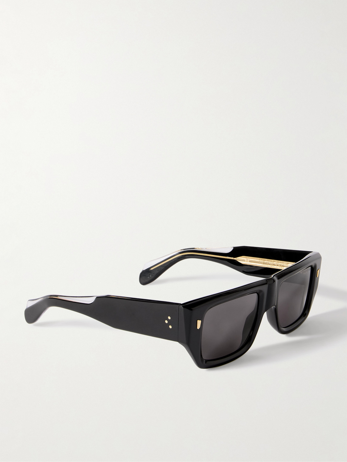 Cutler And Gross 1413 D-frame Acetate Sunglasses In Black
