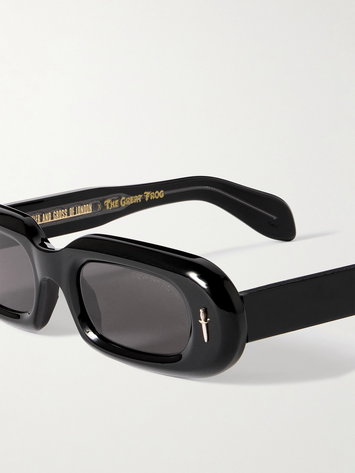 CUTLER AND GROSS THE GREAT FROG OVAL-FRAME ACETATE SUNGLASSES