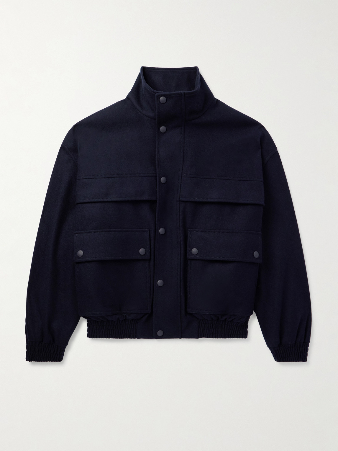 Loro Piana Tristar Wool and Cashmere-Blend Flannel Bomber Jacket - Men