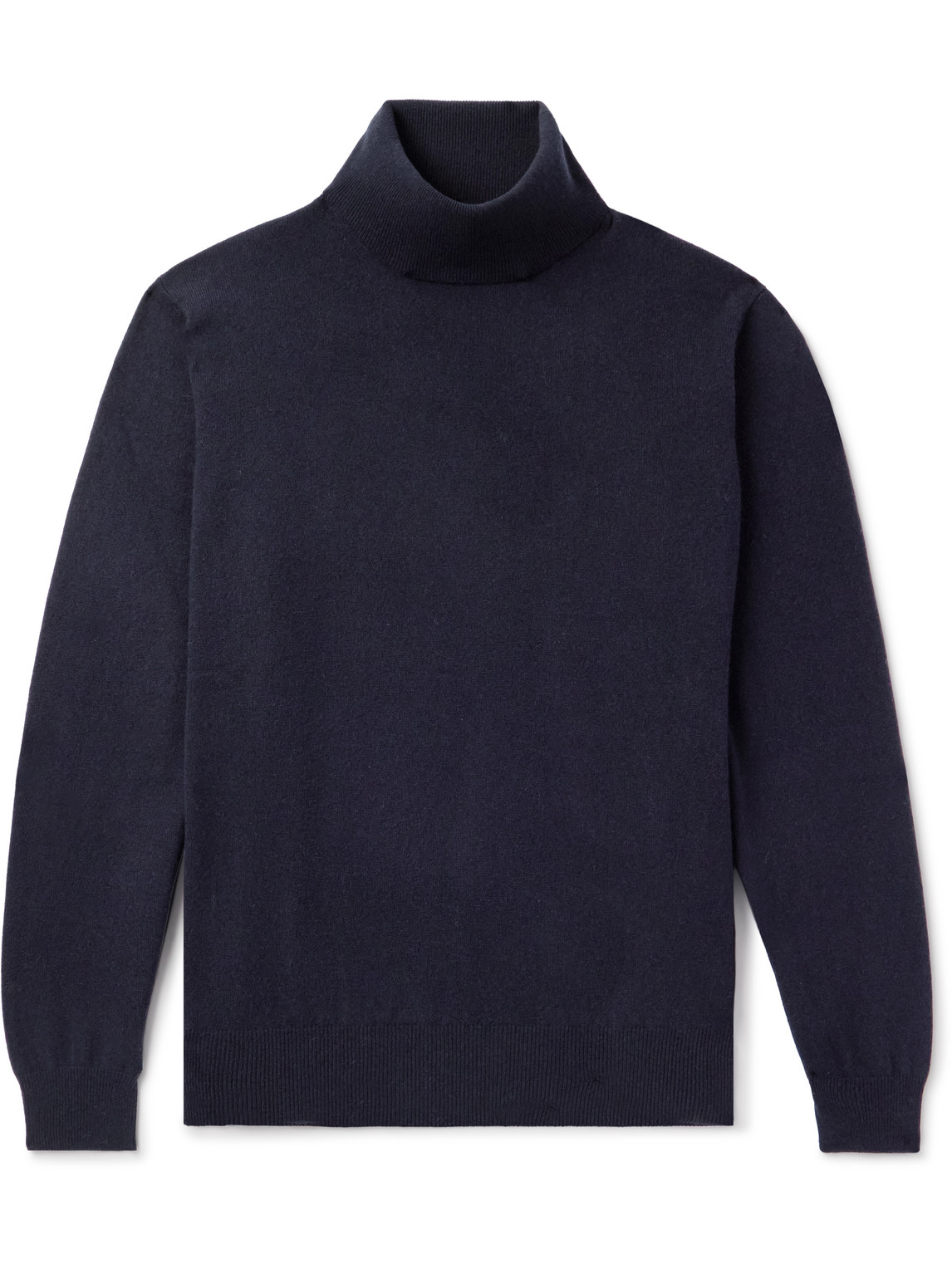 Loro Piana Baby Cashmere Rollneck Sweater In Blue