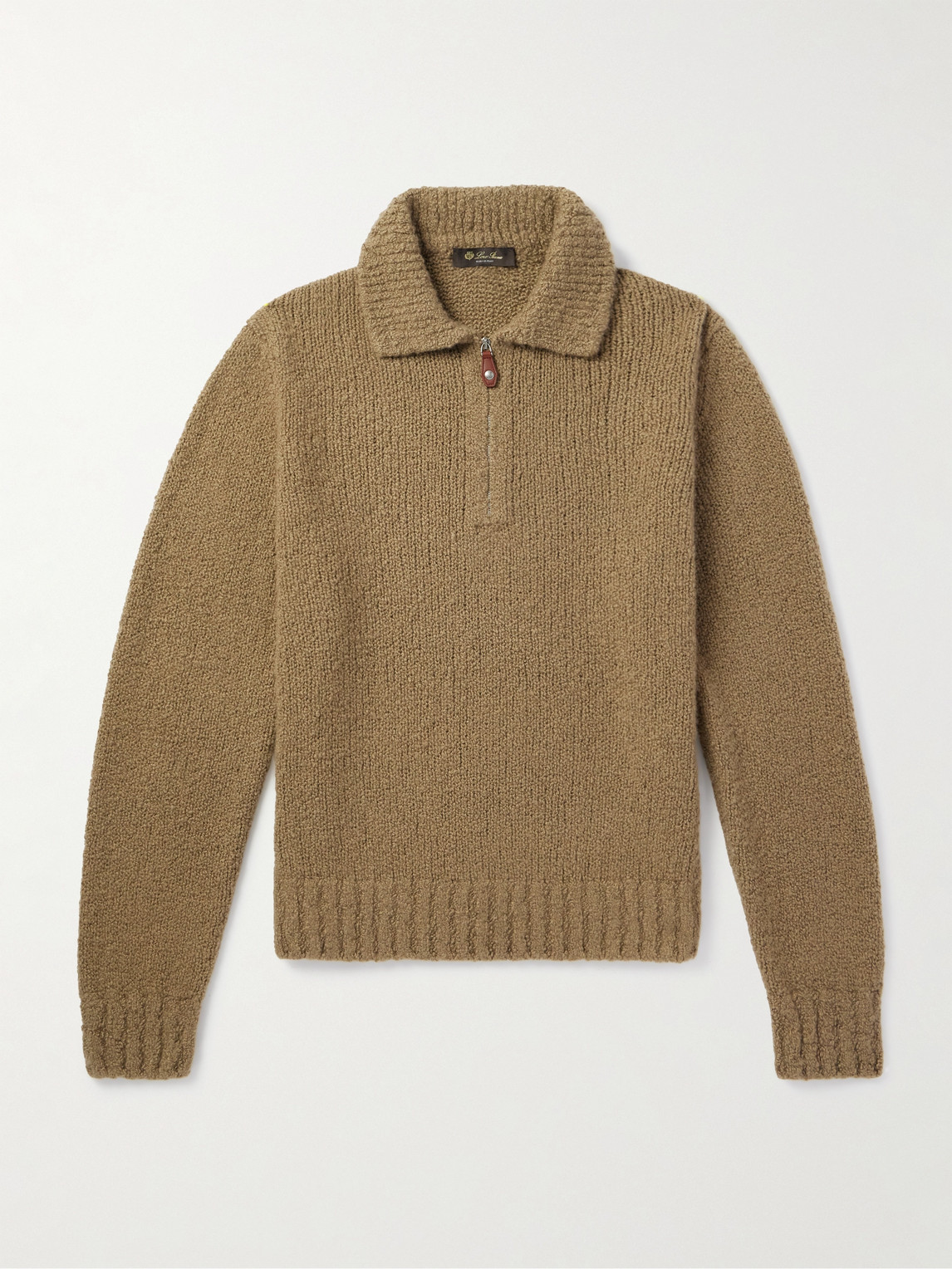 Loro Piana Folecchio Cashmere and Silk-Blend Half-Zip Sweater - Men