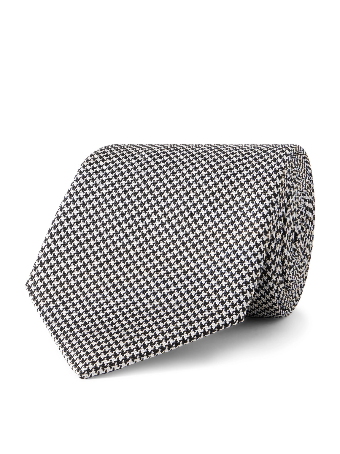 9cm Puppytooth Silk-Twill Tie