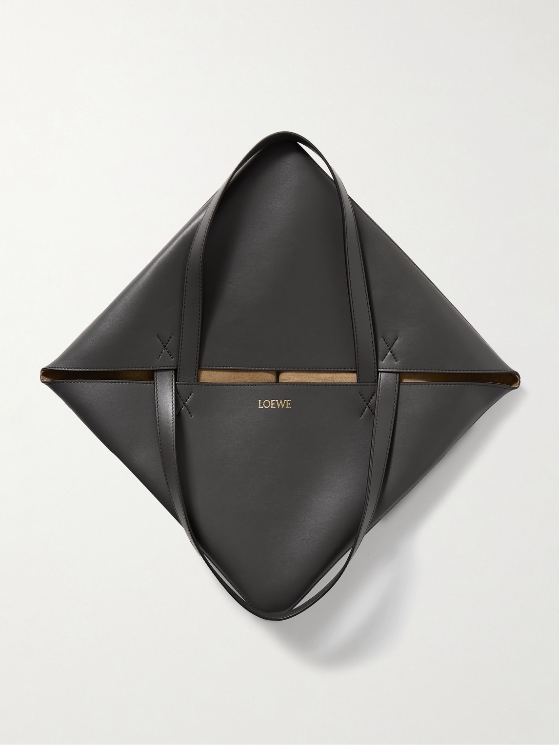 Loewe Puzzle Fold Xl Panelled Leather Tote Bag In Gray