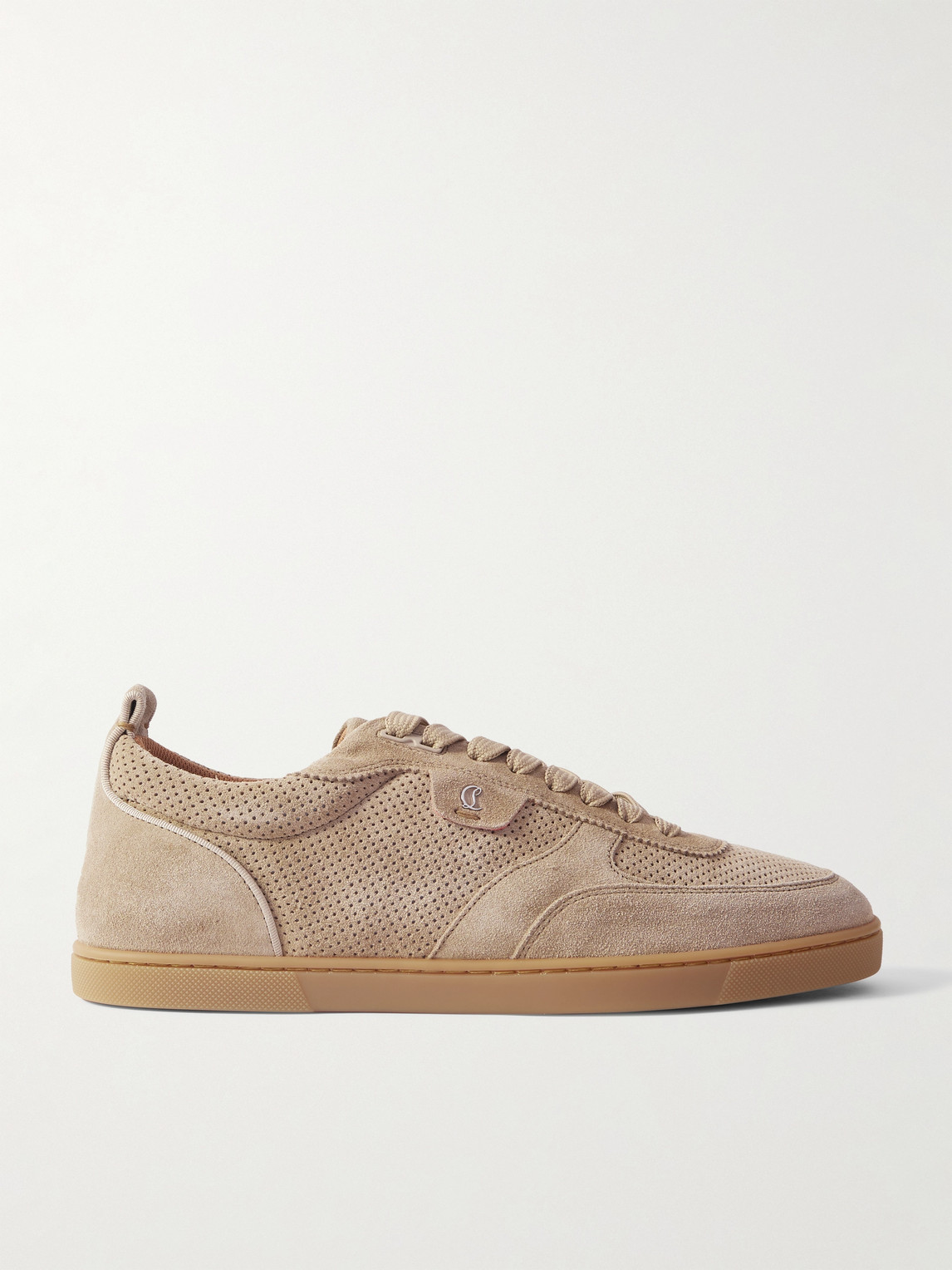 Christian Louboutin Tutti Rui Perforated Suede Sneakers - Men