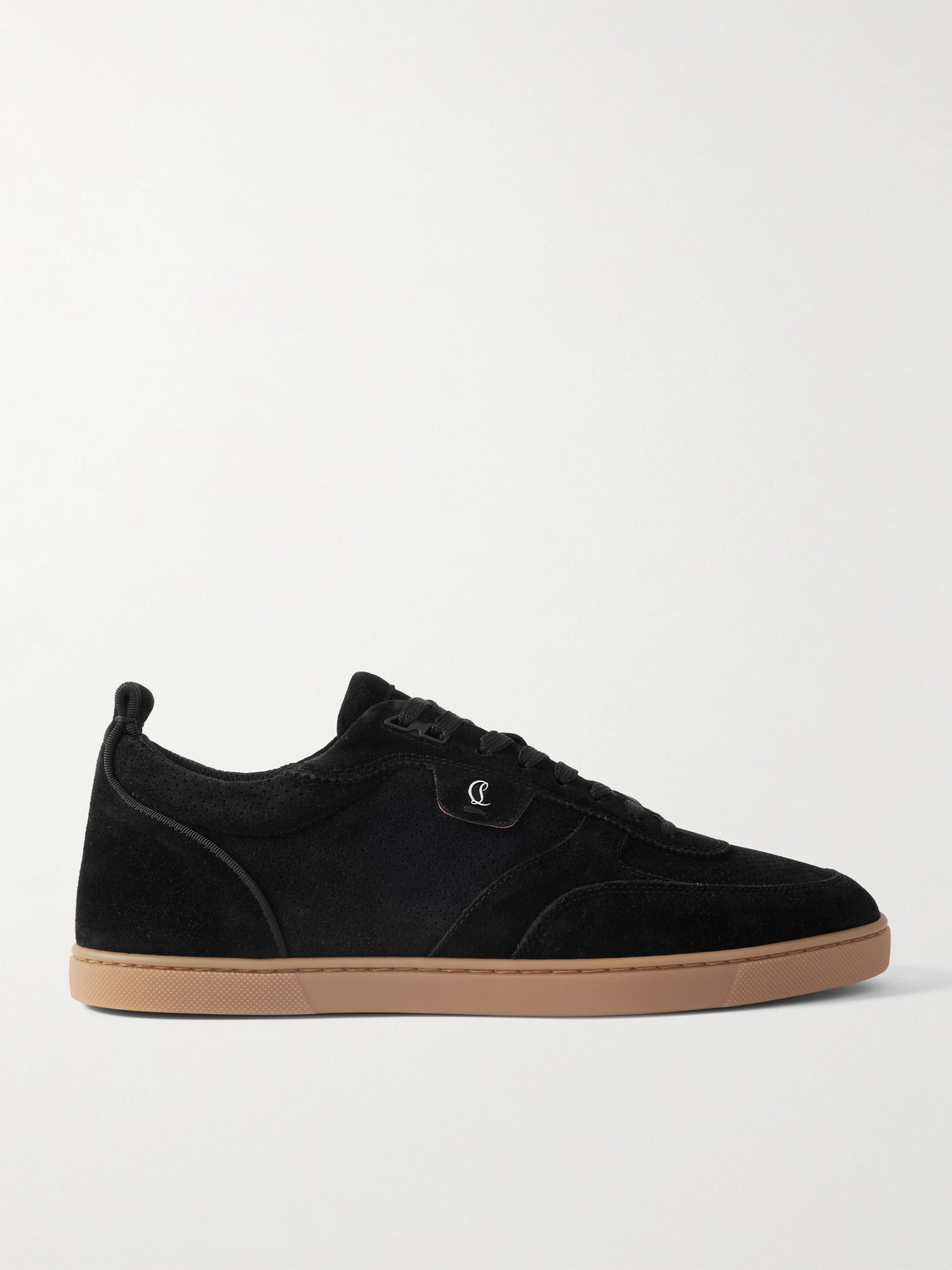 Christian Louboutin Tutti Rui Perforated Suede Sneakers - Men