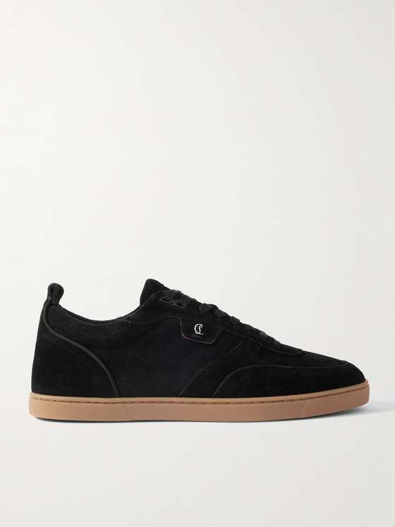 Christianlouboutin Tutti Rui Perforated Suede Sneakers
