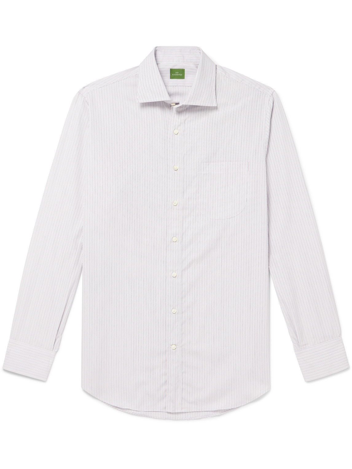 Slim-Fit Striped Cotton-Poplin Shirt