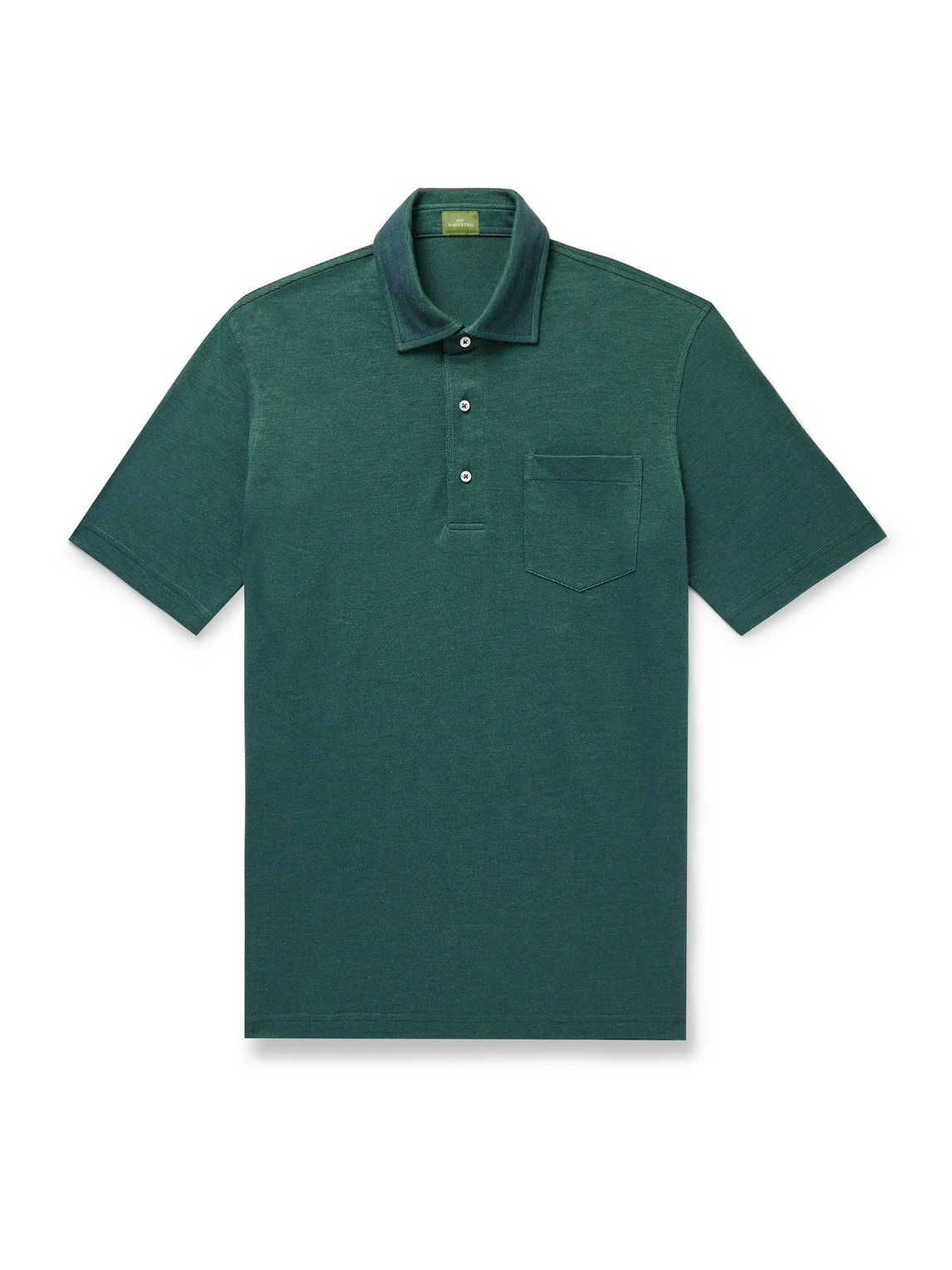 Sid Mashburn Pima Cotton-piqué Polo Shirt In Green