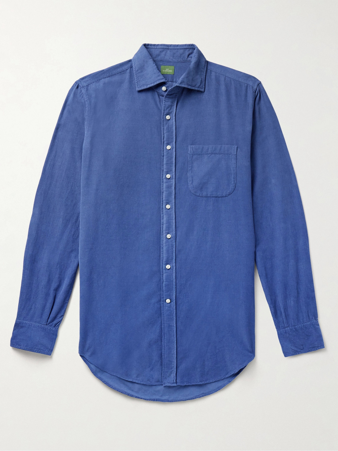 Sid Mashburn Cotton-corduroy Shirt In Blue
