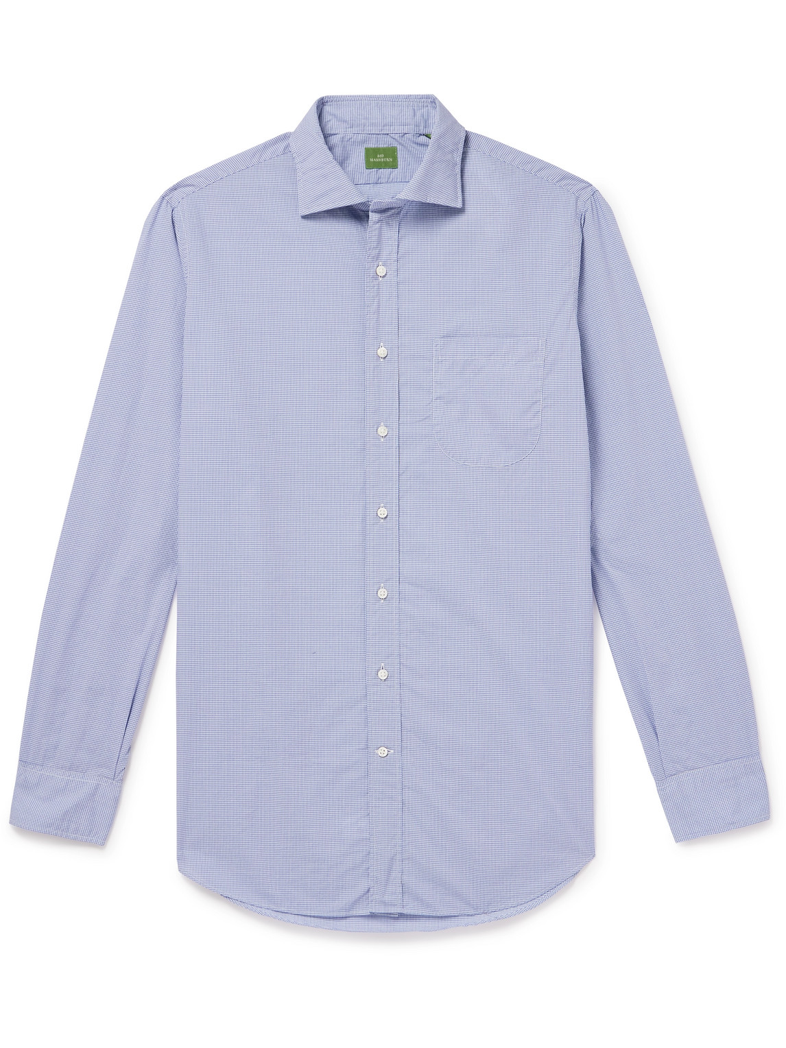 Sid Mashburn Gingham Cotton-poplin Shirt In Blue