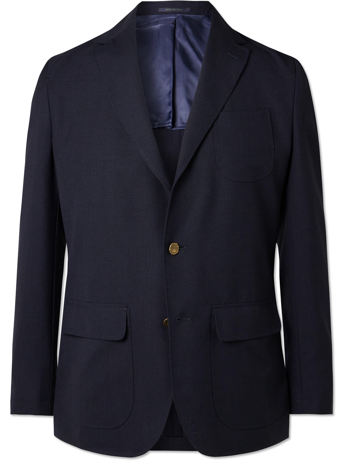 Sid Mashburn Ghost Slim-fit Unstructured Wool Suit Jacket In Blue