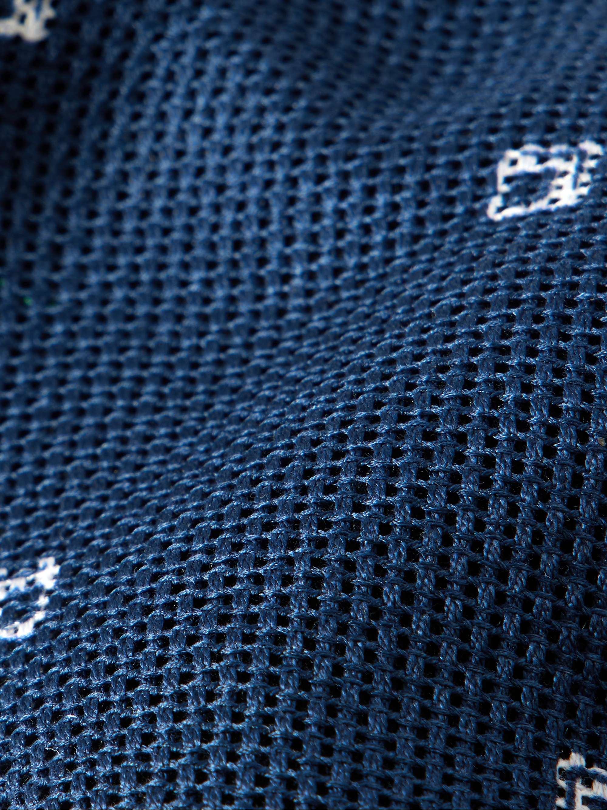 SID MASHBURN 8cm Embroidered Cotton-Mesh Tie