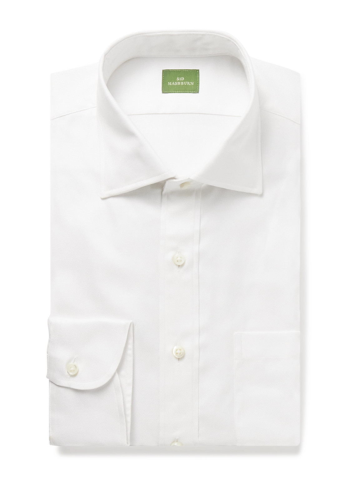 Sid Mashburn Cotton Royal Oxford Shirt In White