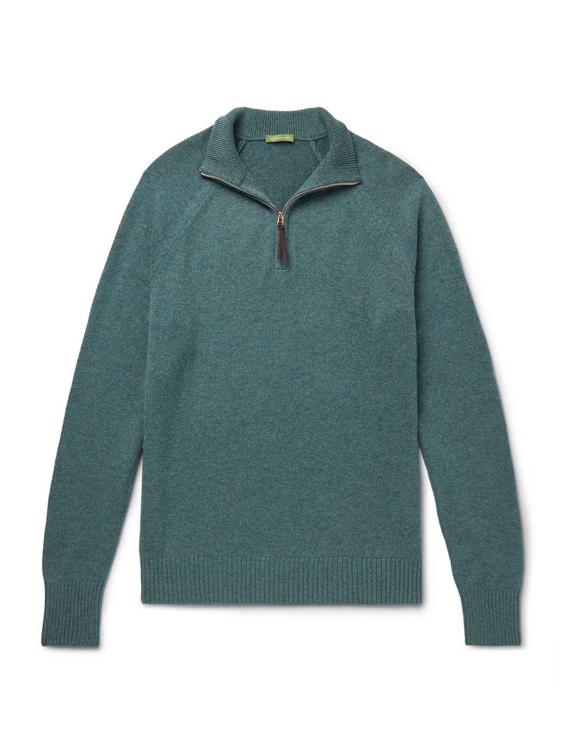 Sid Mashburn Cashmere Half-zip Sweater In Blue