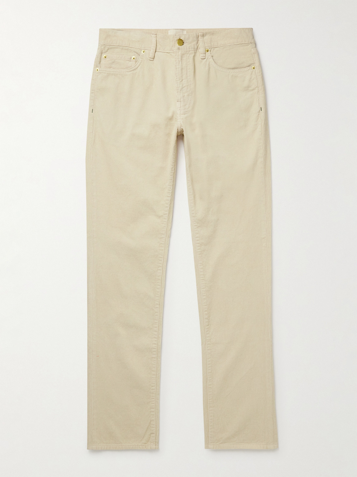 Sid Mashburn Slim-Fit Straight-Leg Garment-Dyed Cotton-Corduroy Trousers - Men