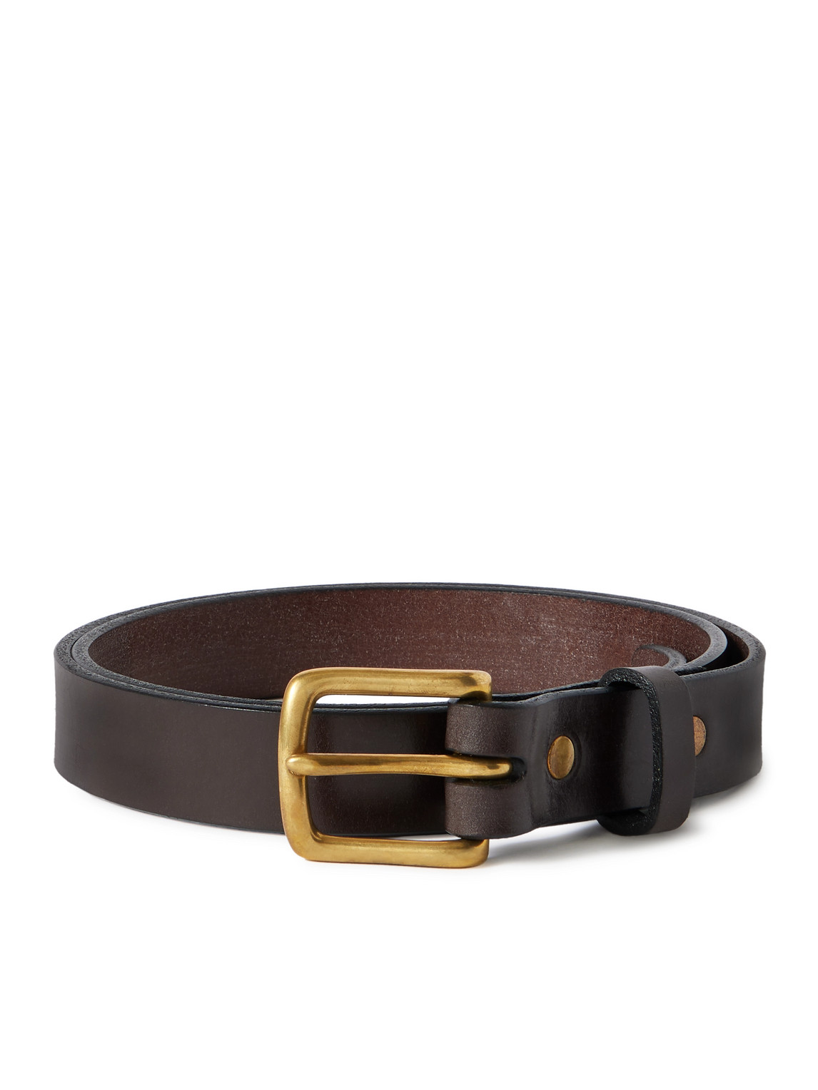 Sid Mashburn 2.5cm Leather Belt In Brown