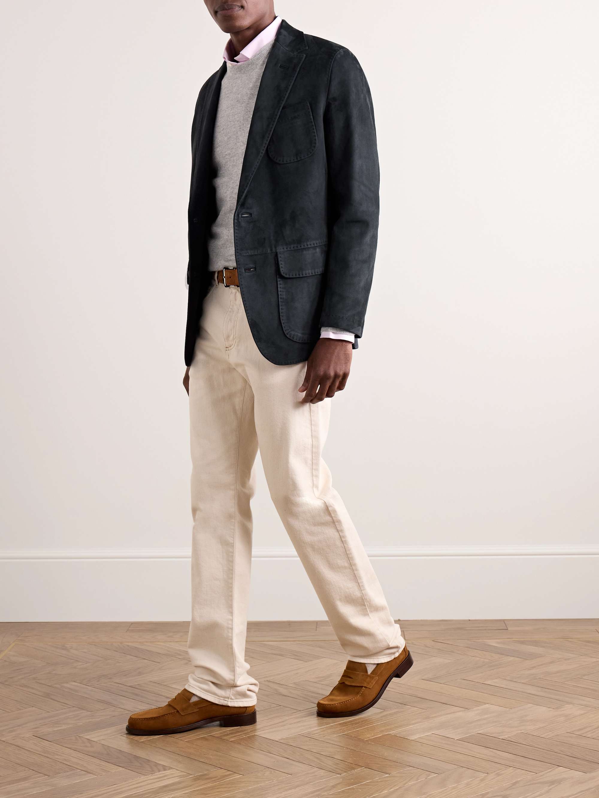 Butcher Unstructured Suede Blazer