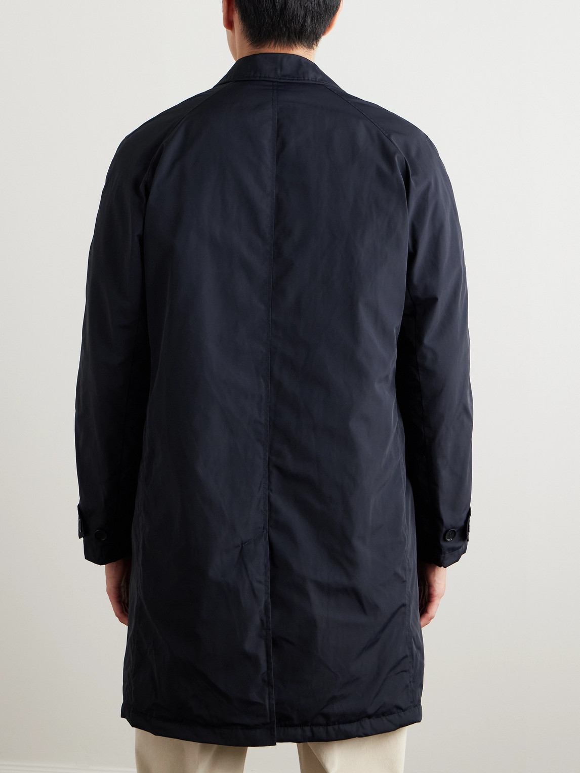  Sid Mashburn - Traveler's Padded Nylon Trench Coat - Men - Blue - S 