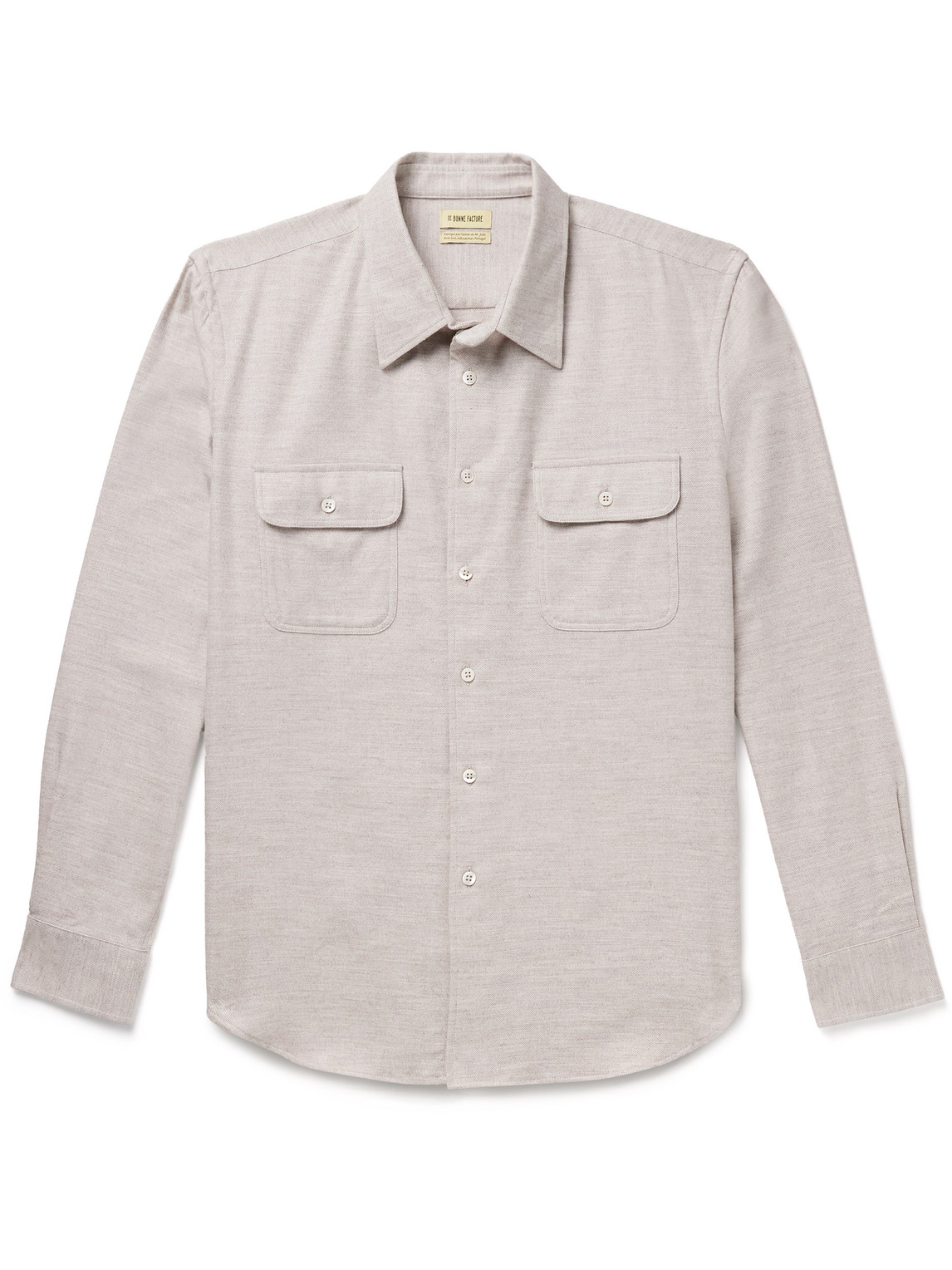 Cotton and Yak-Blend Twill Shirt