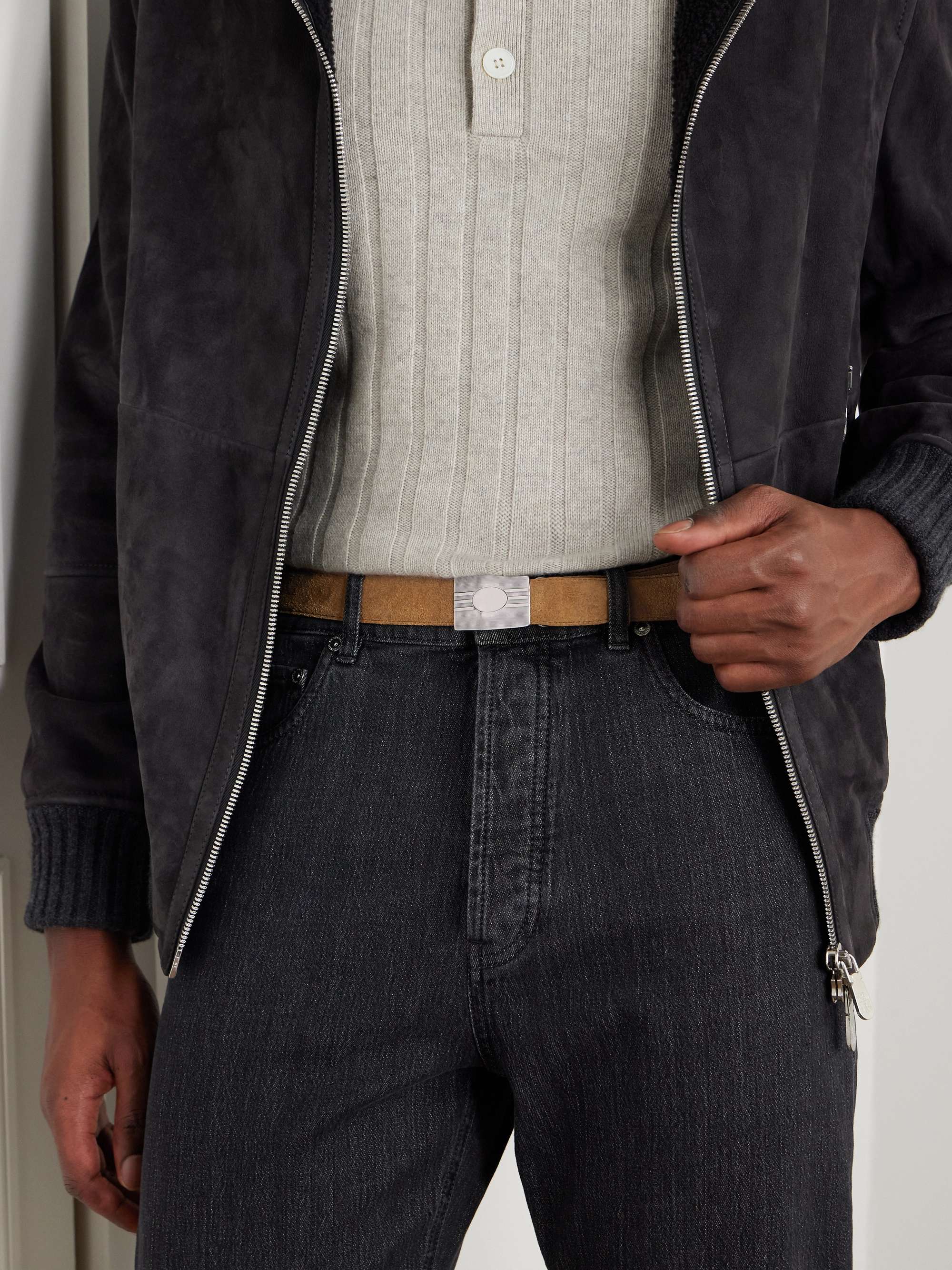 BARACUTA G9 Suede Harrington Jacket for Men | MR PORTER