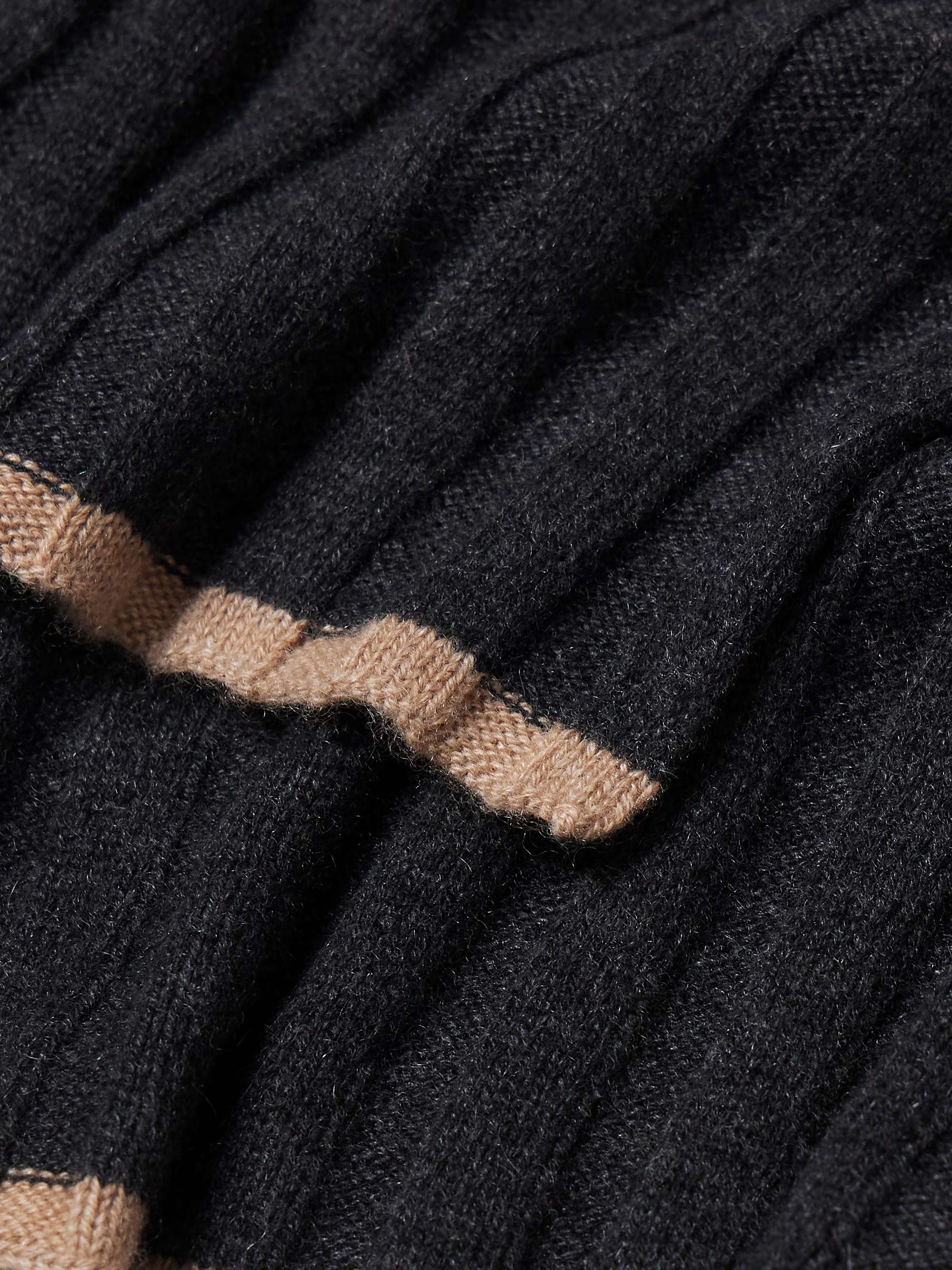 BRUNELLO CUCINELLI Ribbed Cashmere Scarf
