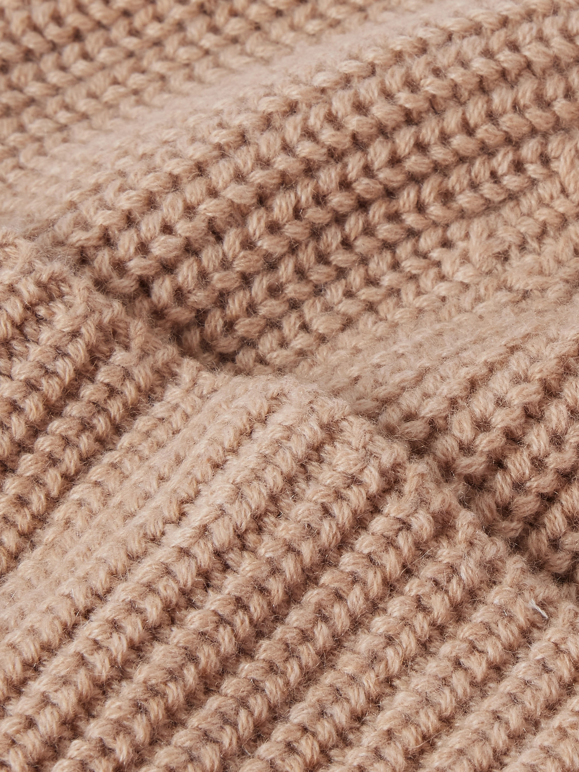 Brunello Cucinelli Ribbed Cashmere Beanie In Neutrals