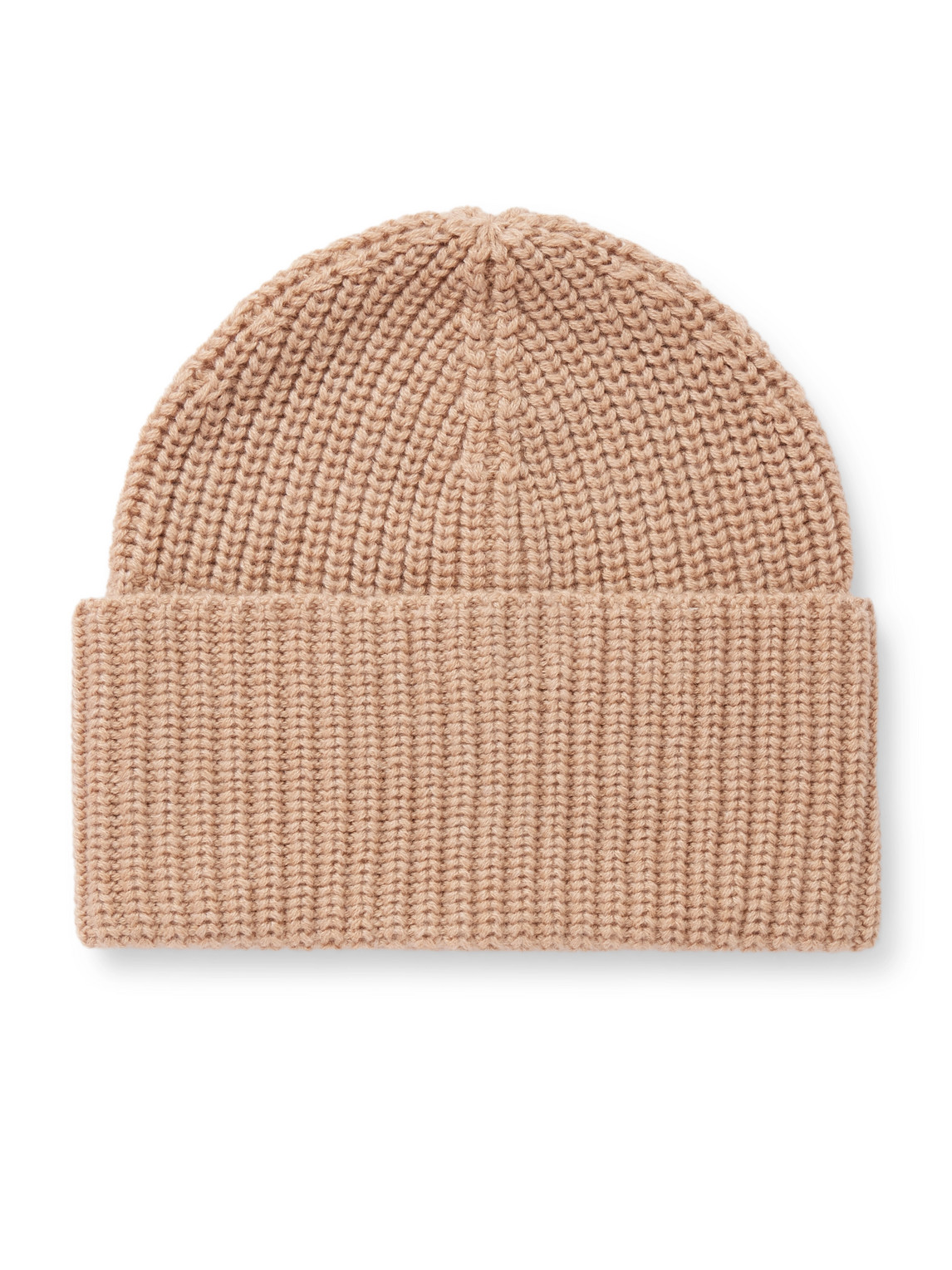 Brunello Cucinelli Ribbed Cashmere Beanie In Neutrals