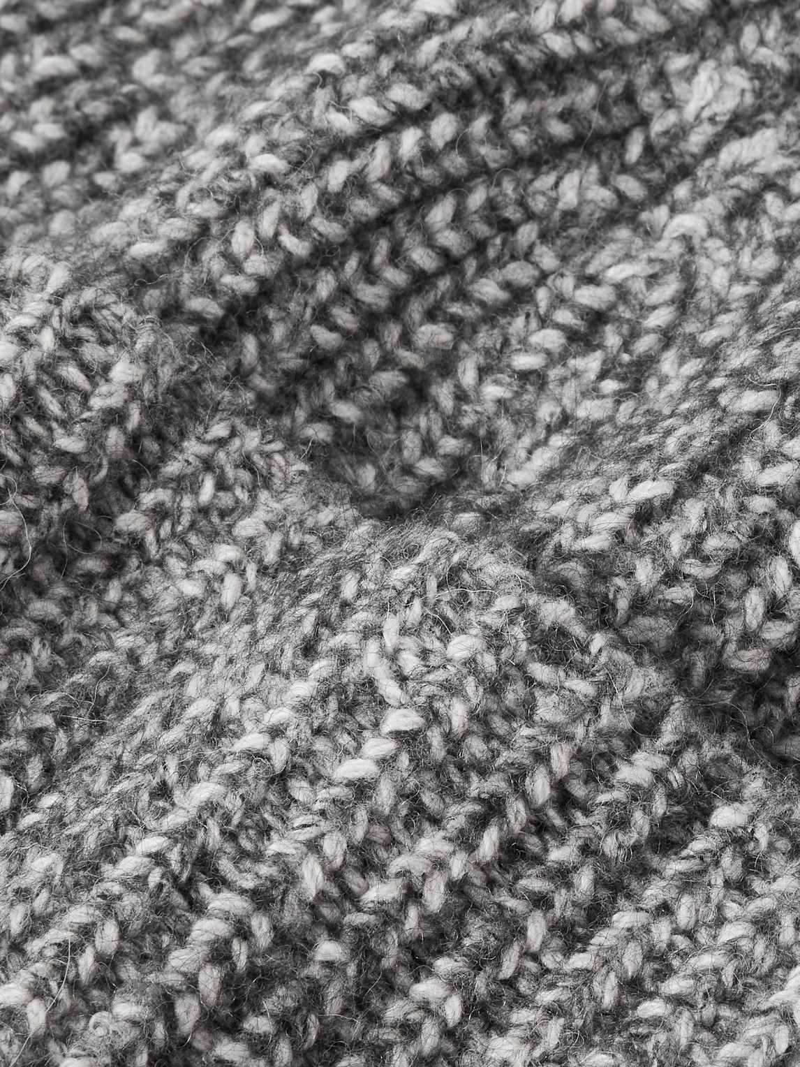 Brunello Cucinelli Ribbed Cashmere Beanie In Gray