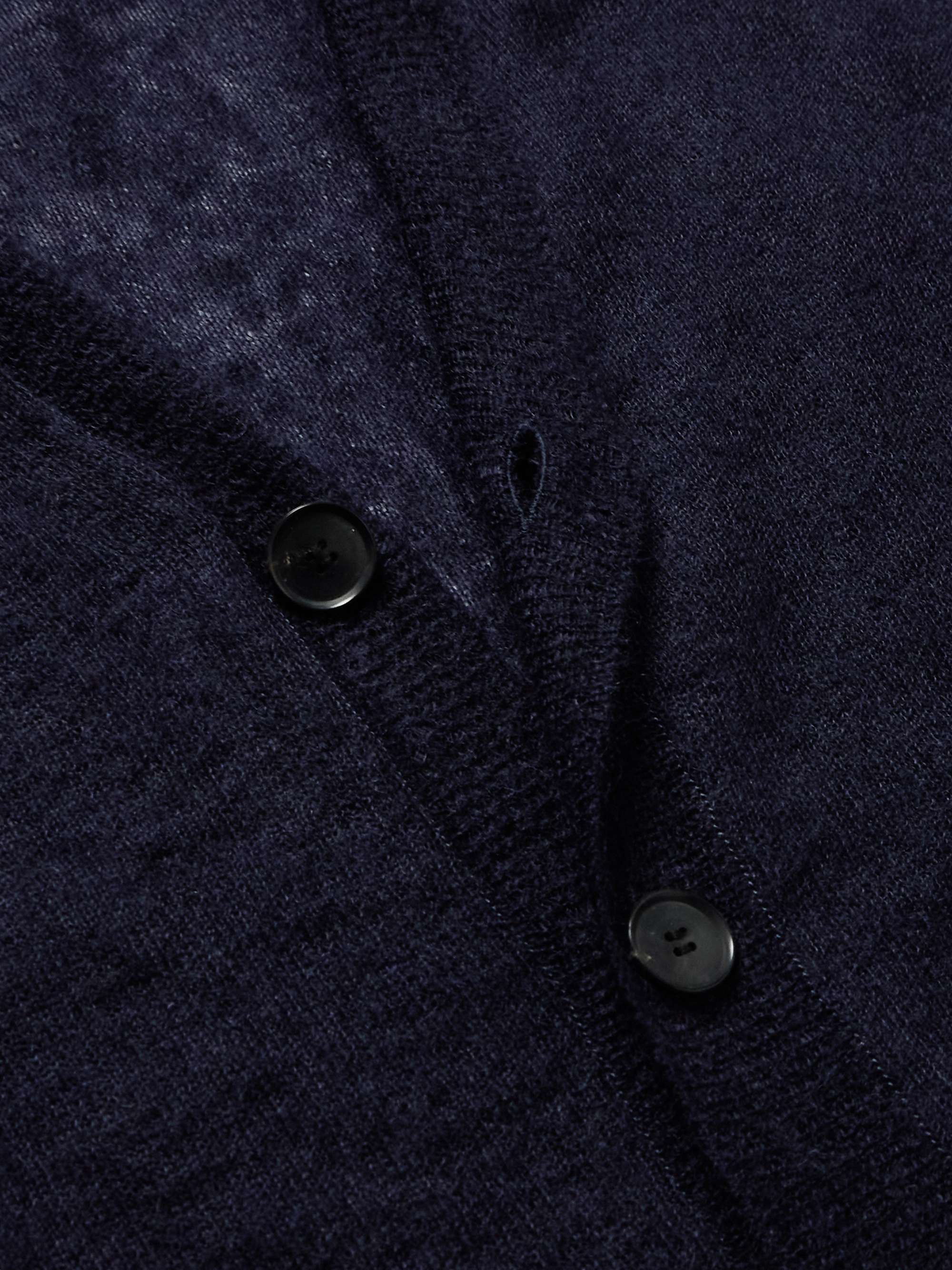AURALEE Mohair-Blend Cardigan for Men | MR PORTER