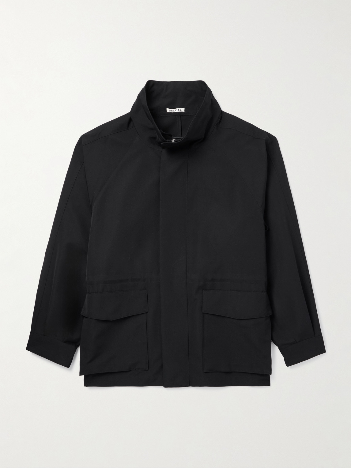 Auralee Wool-twill Blouson Jacket In Black