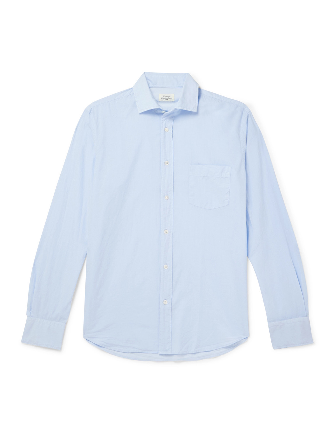 Hartford Paul Pat Cotton-twill Shirt In Blue