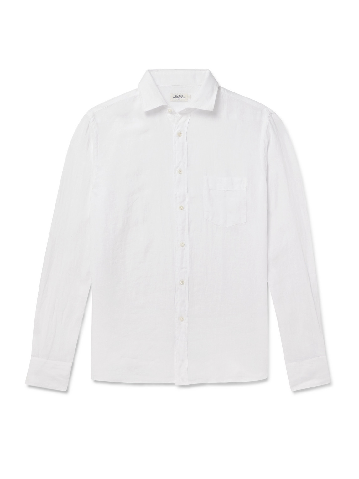 Hartford Paul Pat Linen Shirt In White