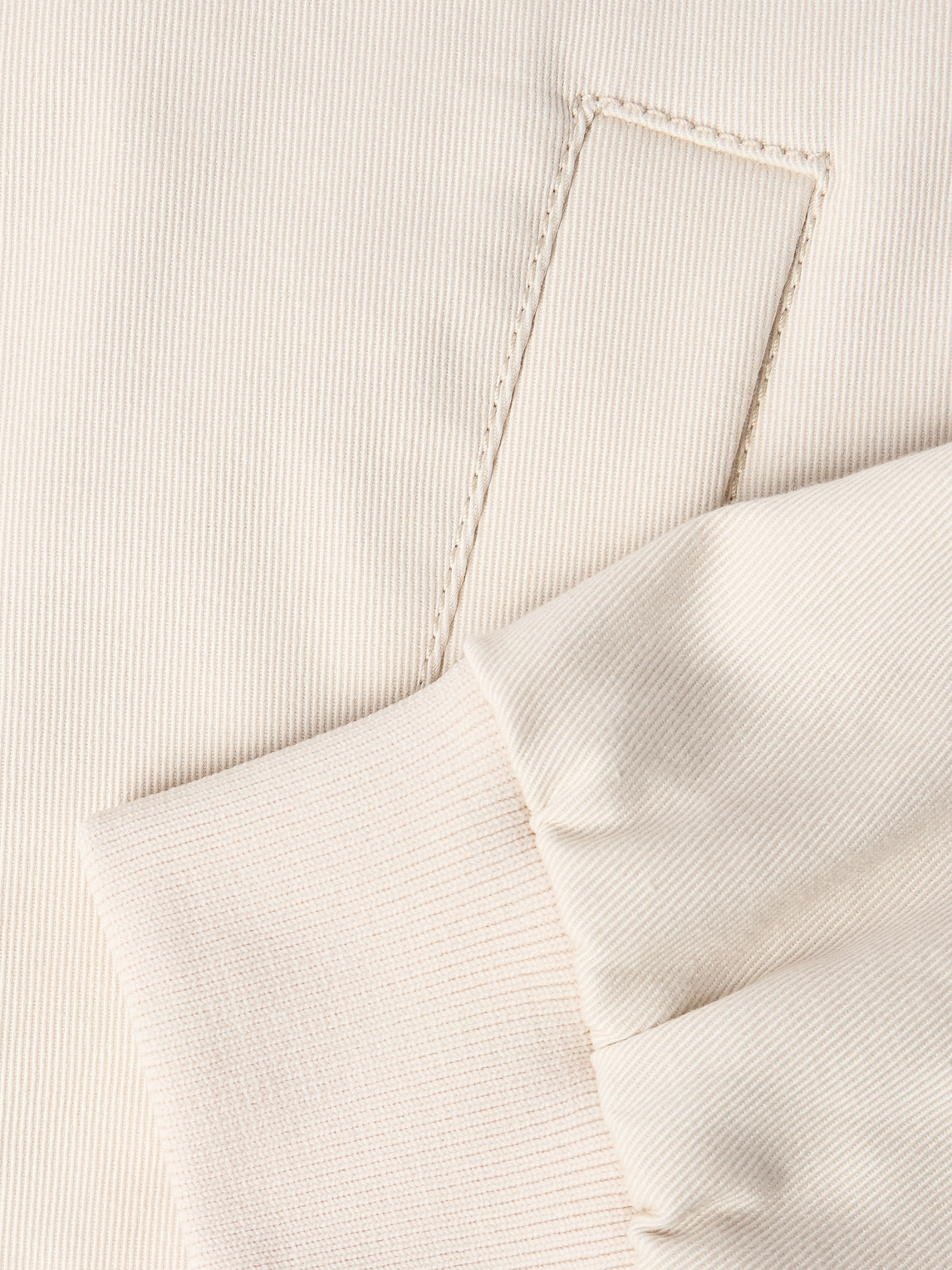 Herno Cotton-blend Twill Bomber Jacket In Neutrals