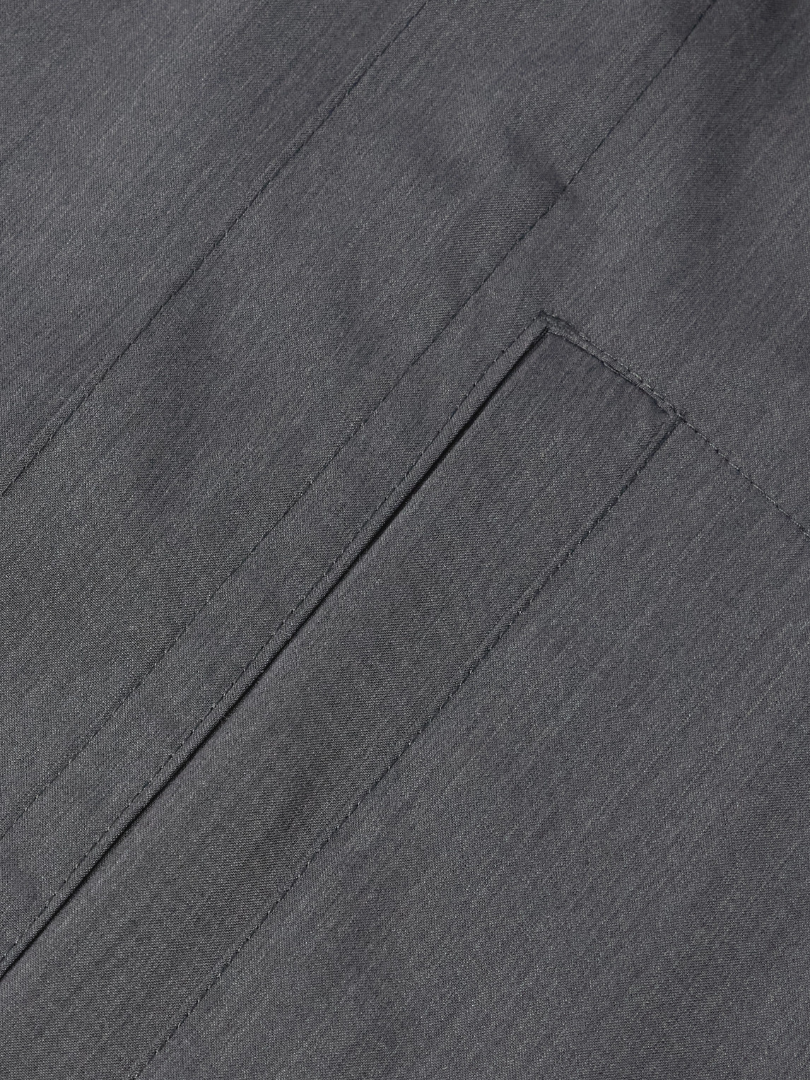 Herno Woven Shirt Jacket In Gray
