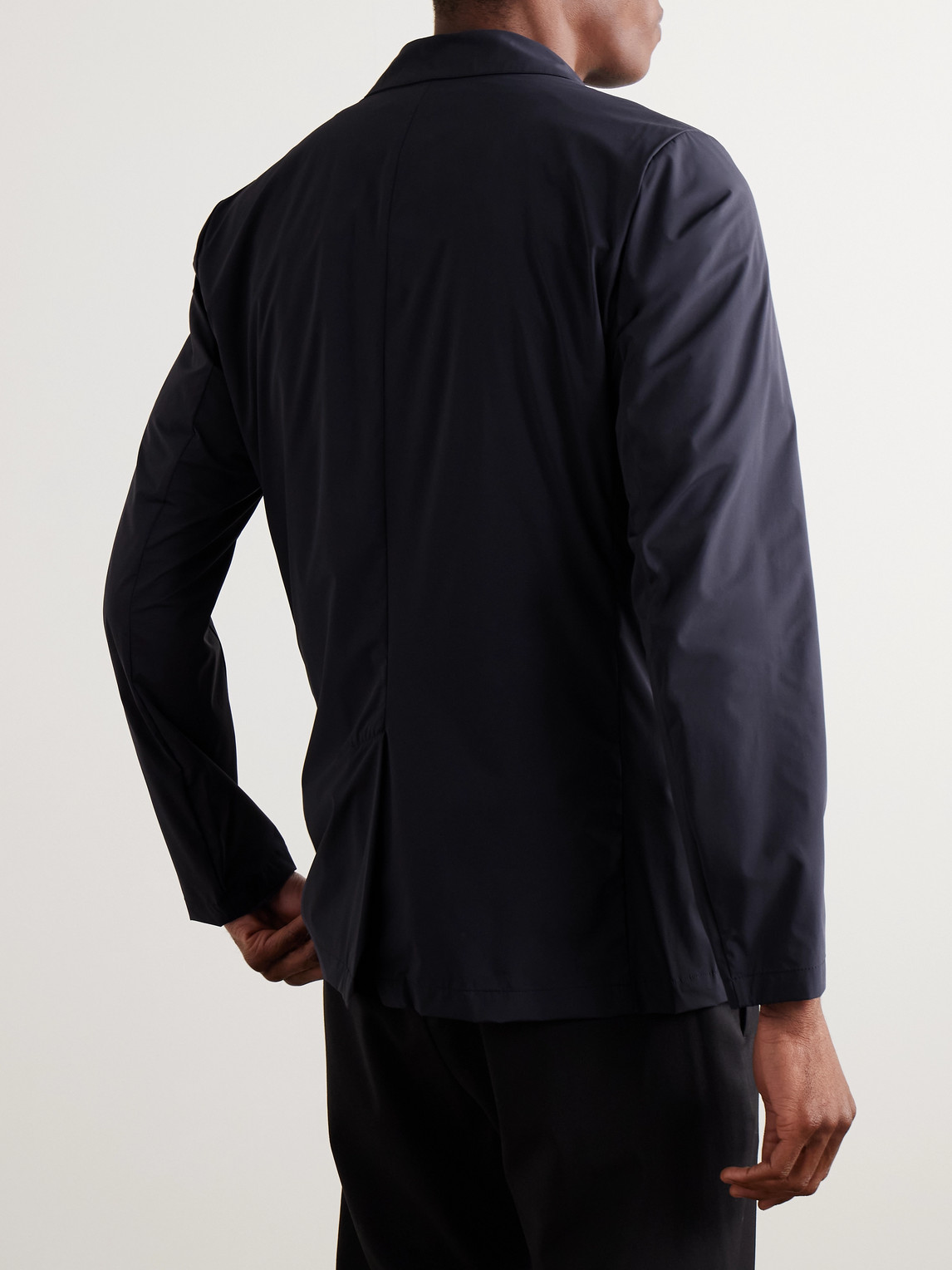 Herno Slim-fit Shell Blazer In Blue