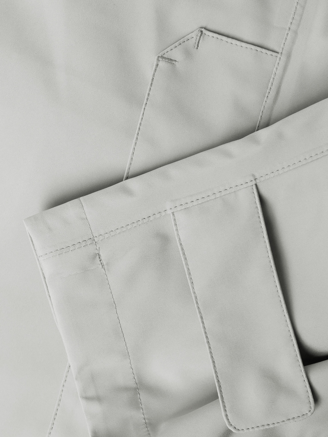 Herno Shell Hooded Jacket In Gray