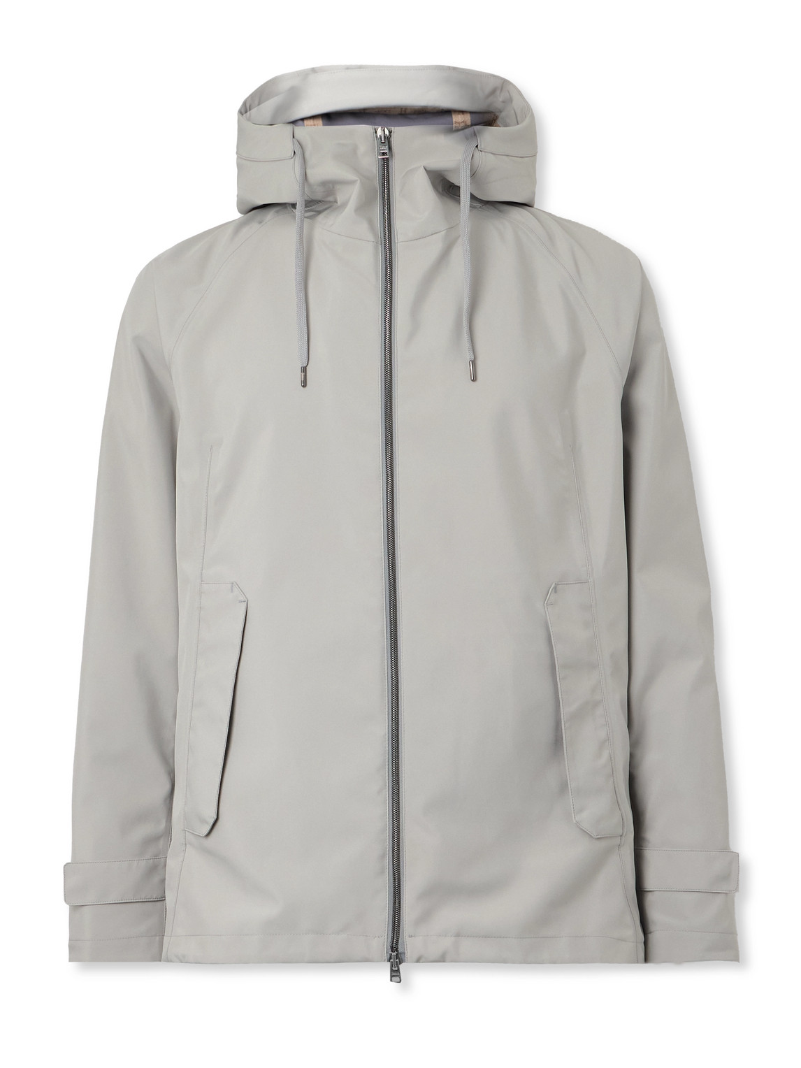 Herno Shell Hooded Jacket In Gray