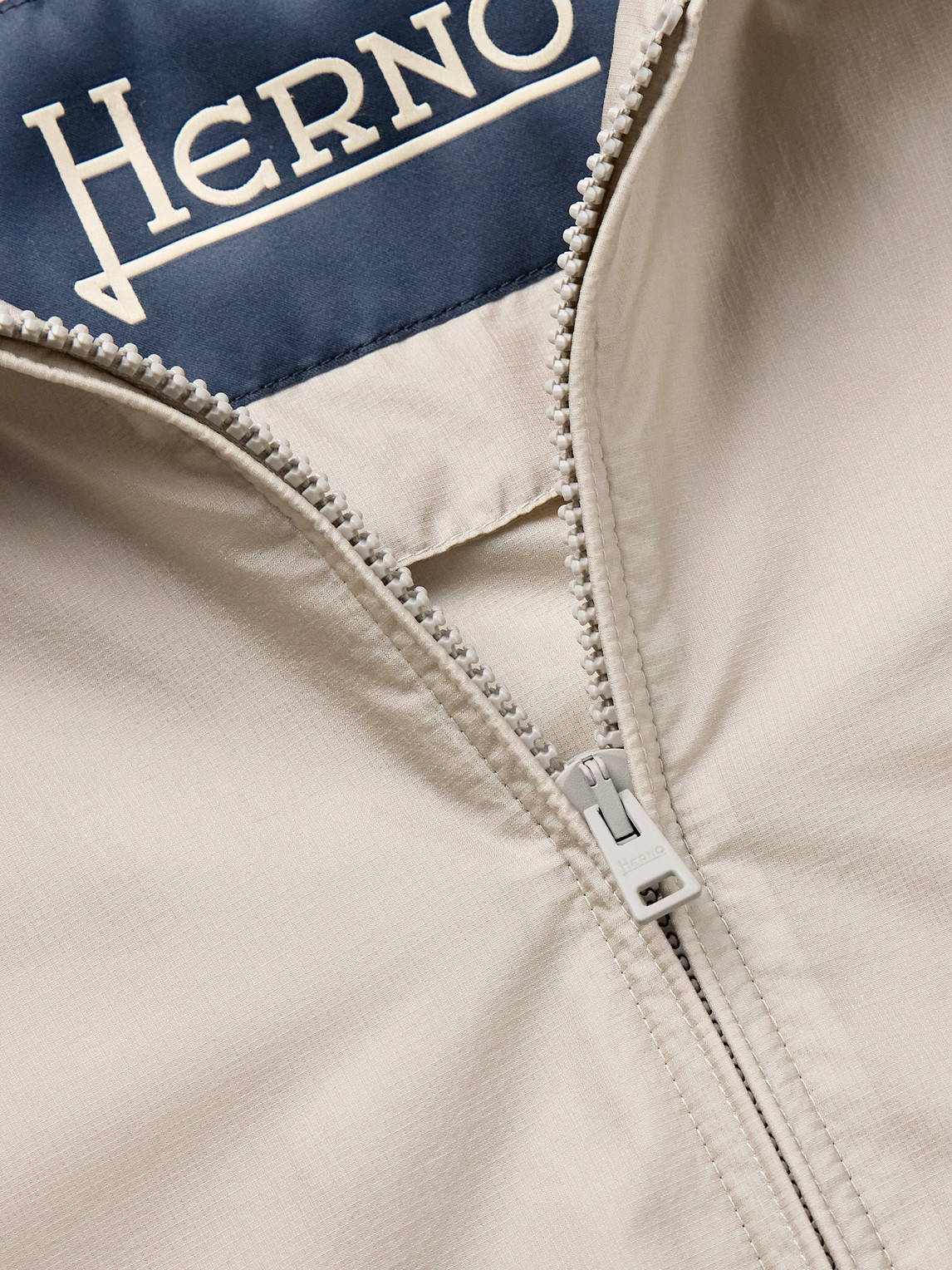 Herno Ripstop Hooded Jacket In Neutrals