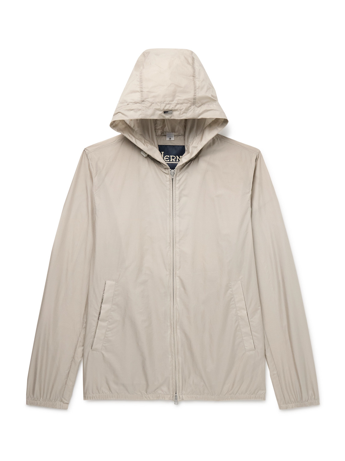 Herno Ripstop Hooded Jacket In Neutrals