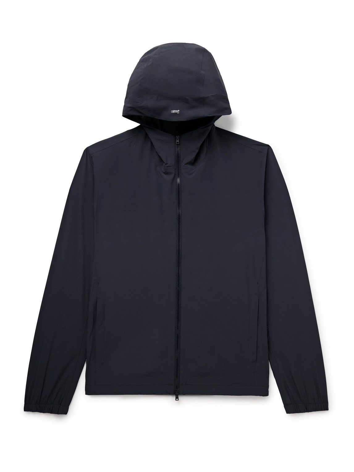Herno Hooded Shell Jacket In Blue