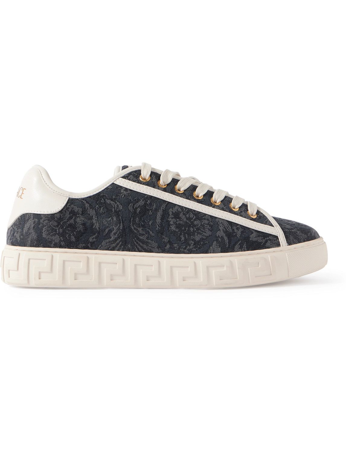 Greca Baroque Panelled Jacquard Sneakers