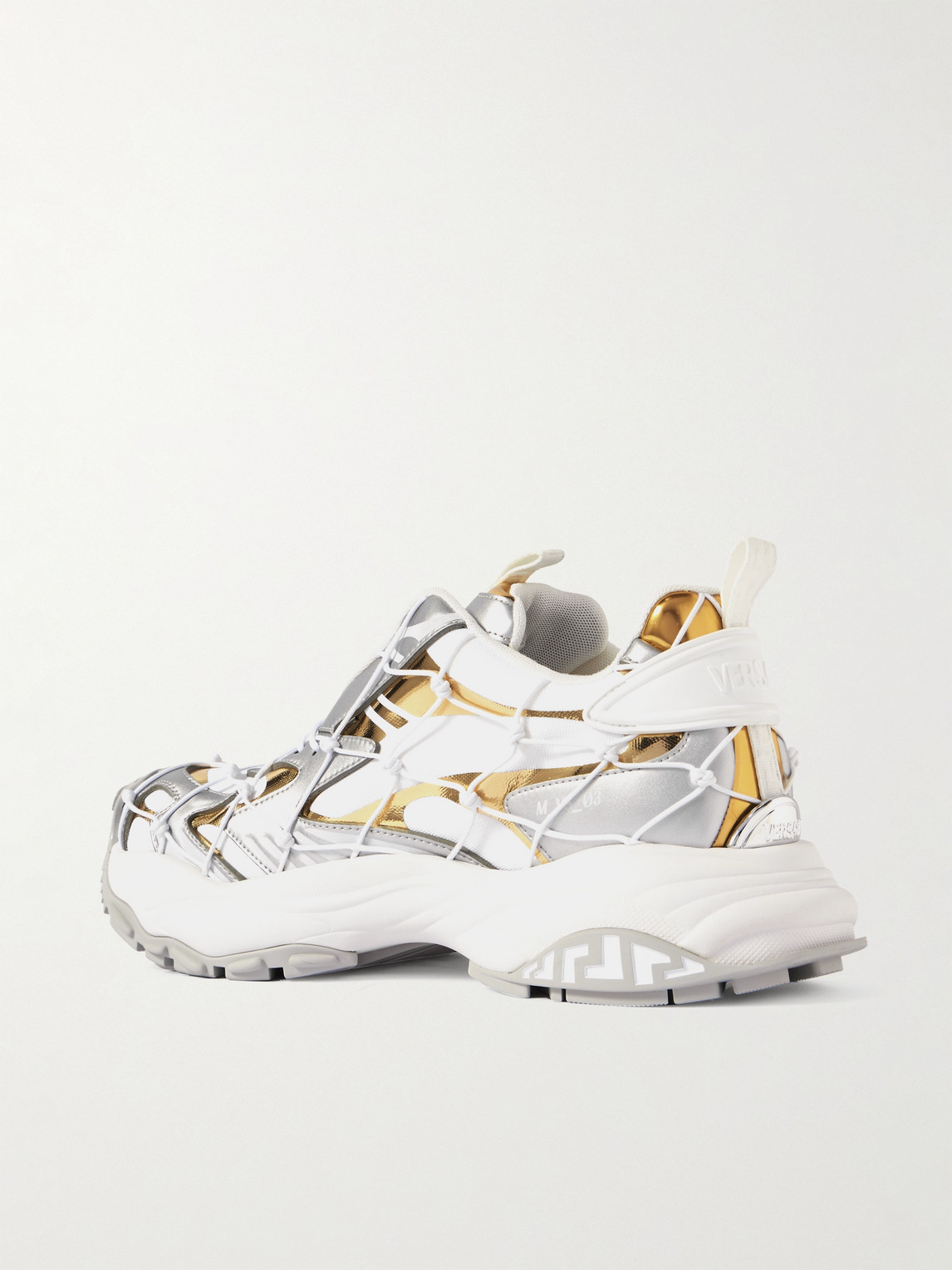 Versace - Mercury M_VS_03 Rope, Leather and Mesh Sneakers  display picture 1