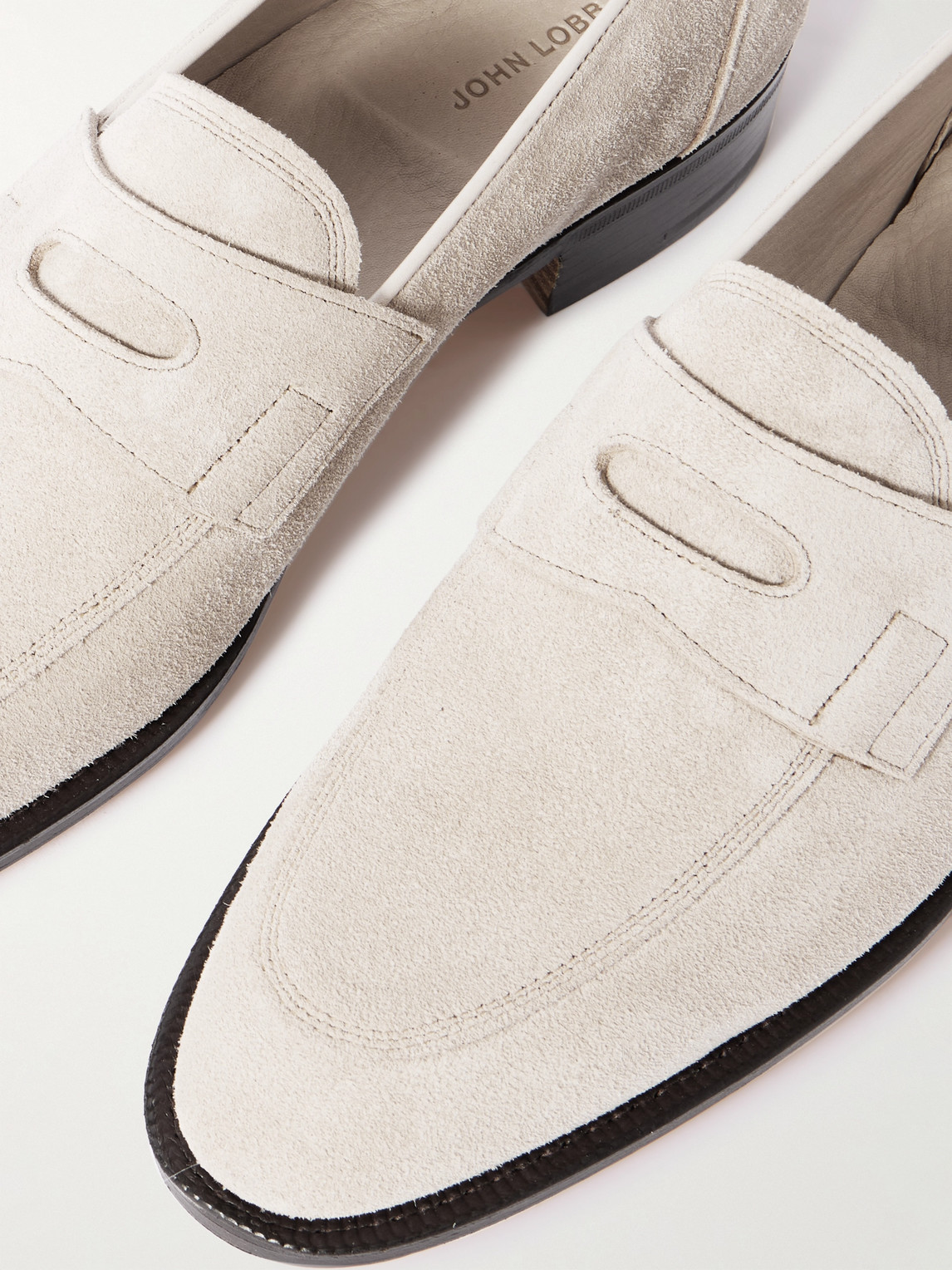 James Suede Penny Loafers