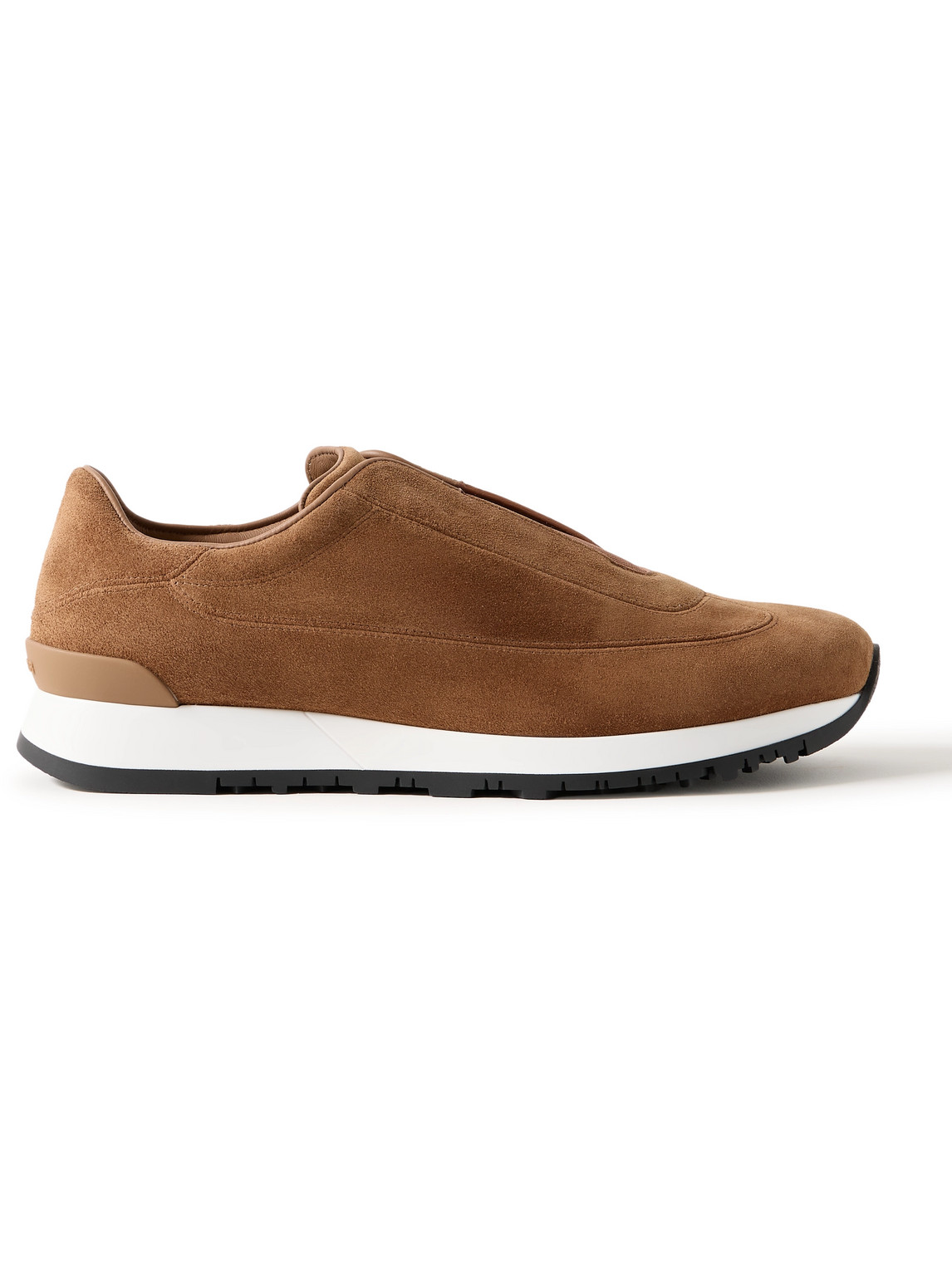 John Lobb Lift Suede Slip-on Sneakers In Brown