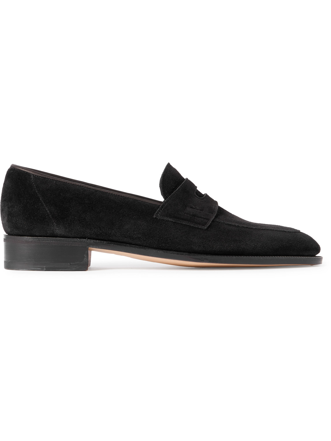 James Suede Penny Loafers